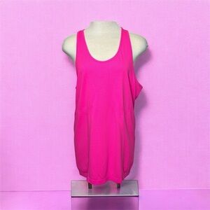 Zyia Activewear Vibrant Pink Racerback Tank Top Copper Charged NWOT Sz M